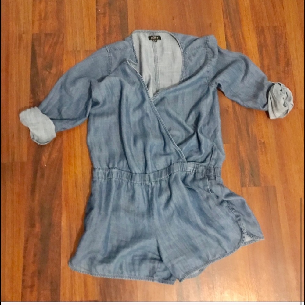 Loft denim romper